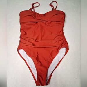 Shekini Chic Rust One-Piece Swimsuit